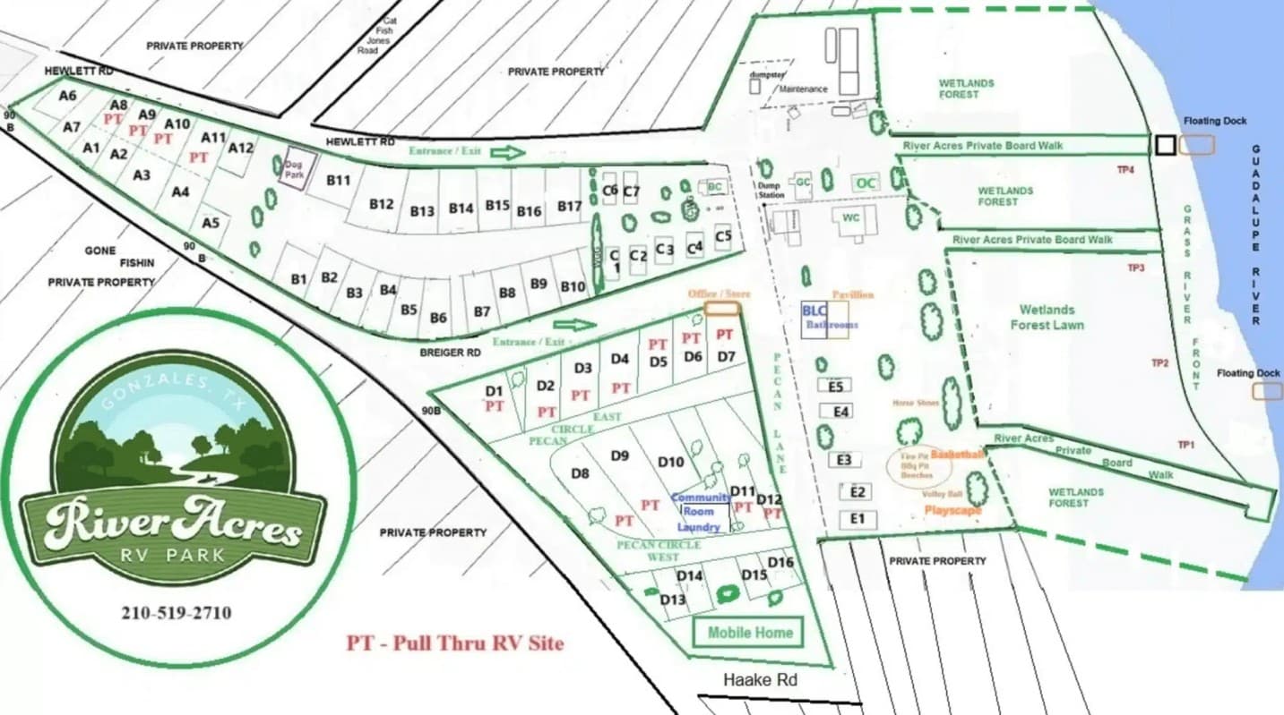 rv parks in gonzales tx​